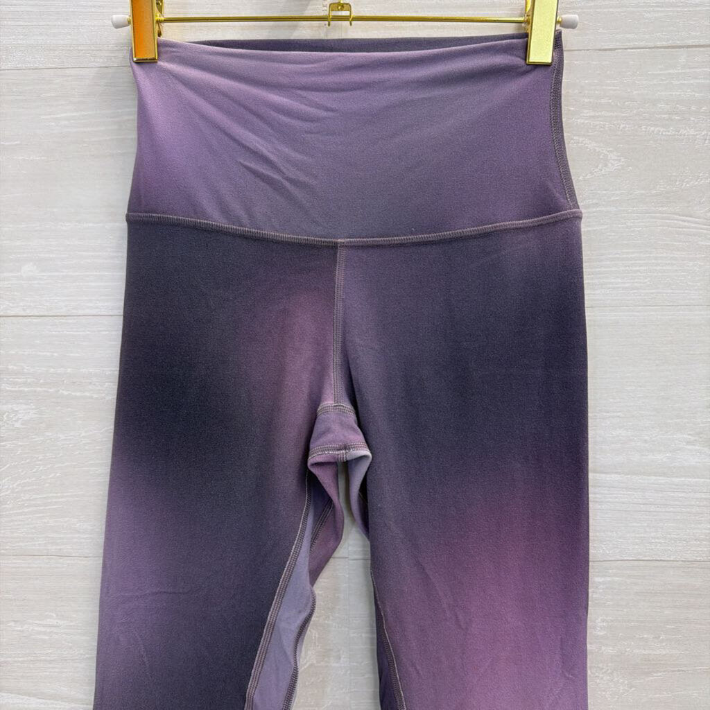 Lululemon Purple/ Grey Print Athletic Leggings 4