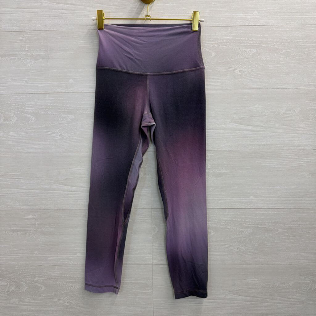 Lululemon Purple/ Grey Print Athletic Leggings 4