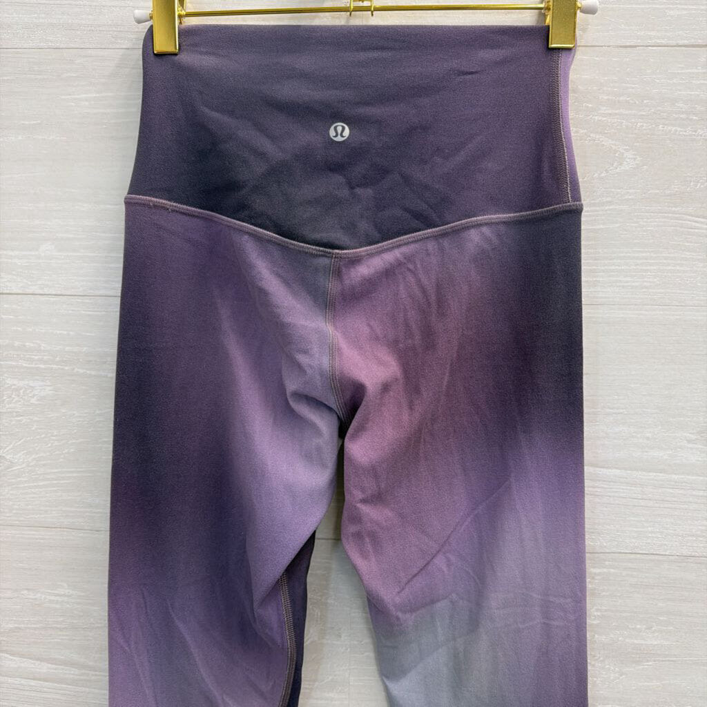Lululemon Purple/ Grey Print Athletic Leggings 4