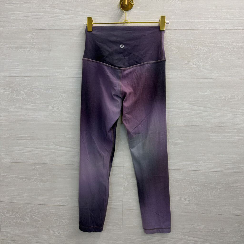Lululemon Purple/ Grey Print Athletic Leggings 4