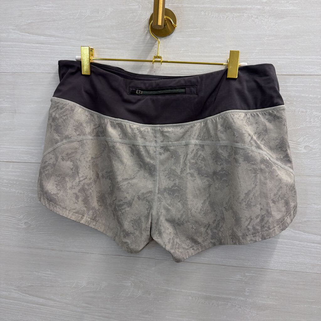 Vuori Grey Print Athletic Shorts Medium