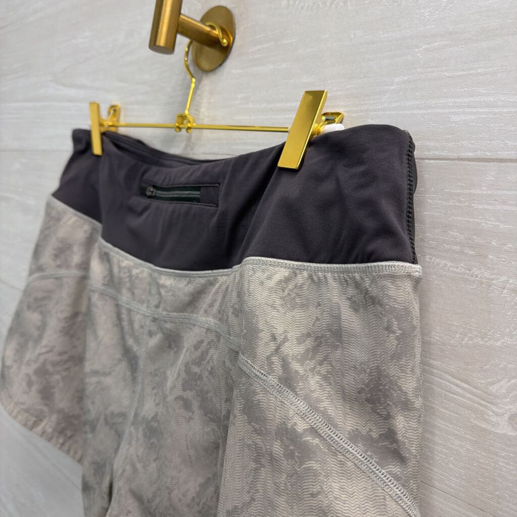 Vuori Grey Print Athletic Shorts Medium