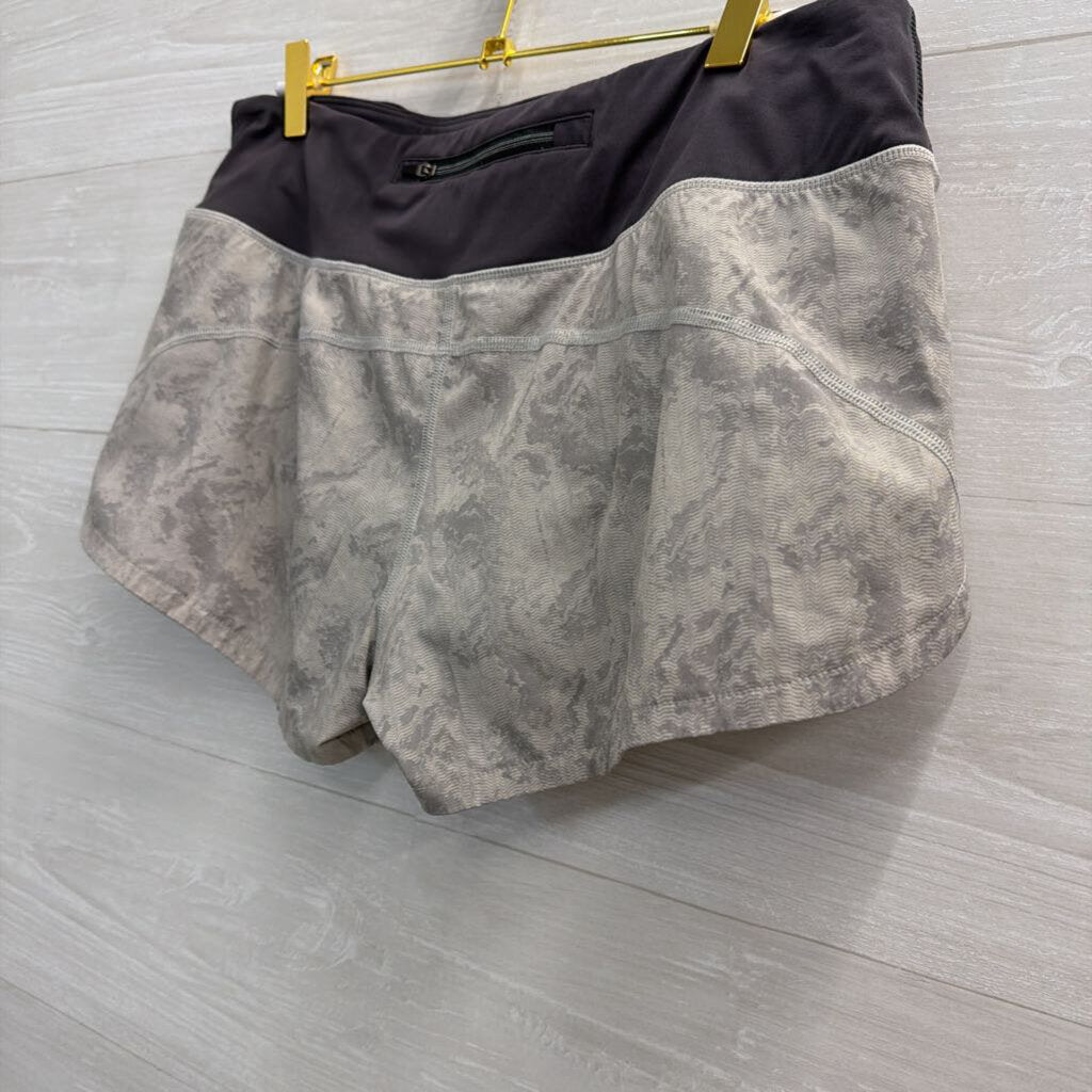 Vuori Grey Print Athletic Shorts Medium