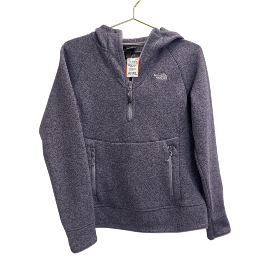 The North Face Purple Knit Hooded Pullover Medium