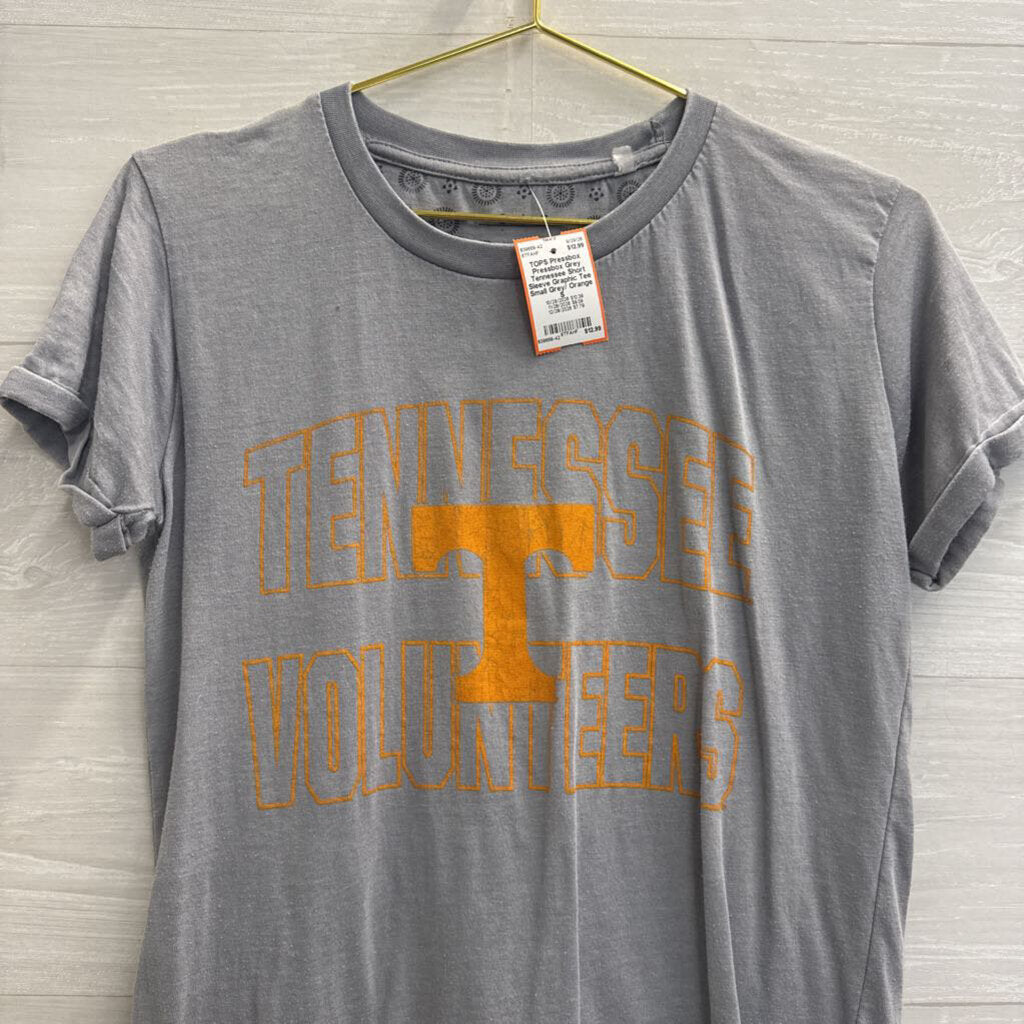 Pressbox Grey Tennessee Short Sleeve Graphic Tee Small