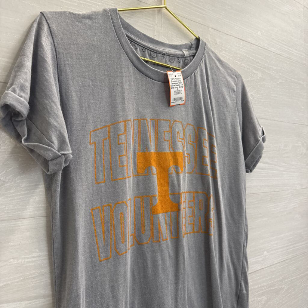 Pressbox Grey Tennessee Short Sleeve Graphic Tee Small