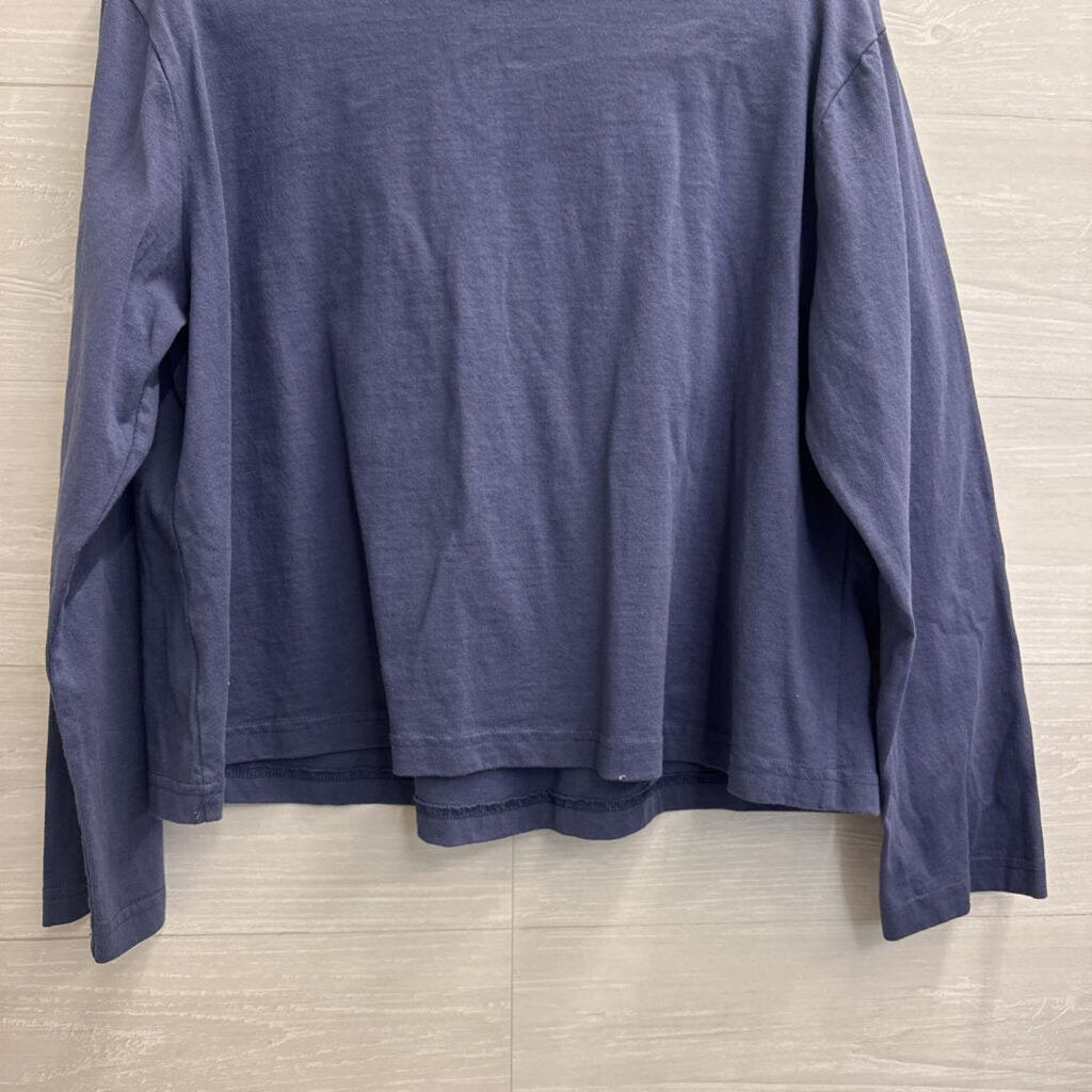 Pacific Cotton Blue long Sleeve Top Medium