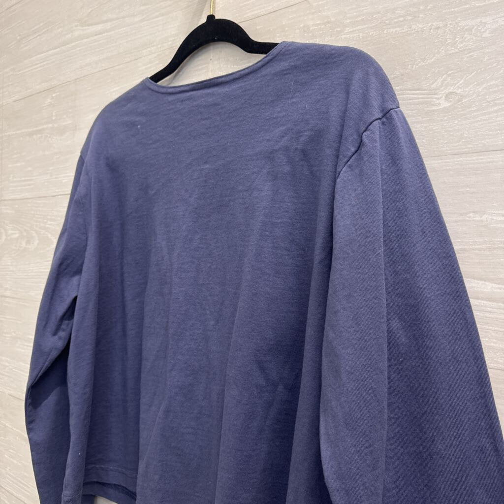 Pacific Cotton Blue long Sleeve Top Medium
