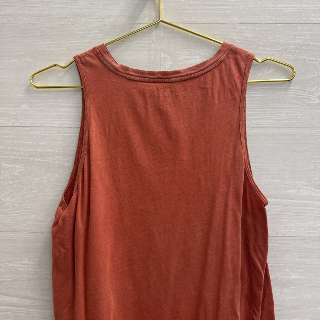 Athleta Orange Cropped Tank Top Small
