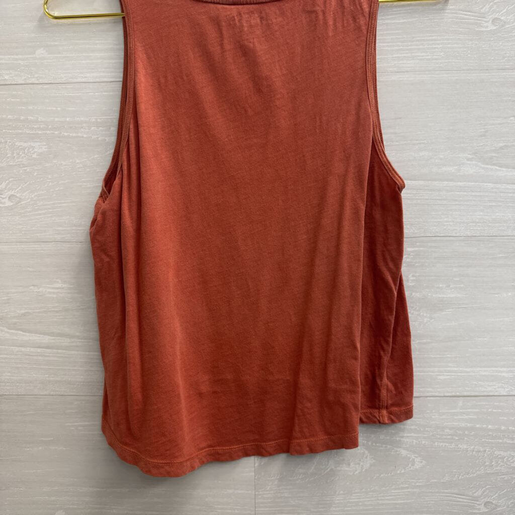 Athleta Orange Cropped Tank Top Small
