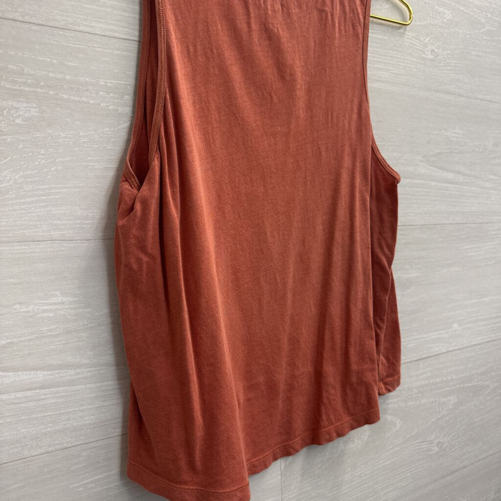 Athleta Orange Cropped Tank Top Small