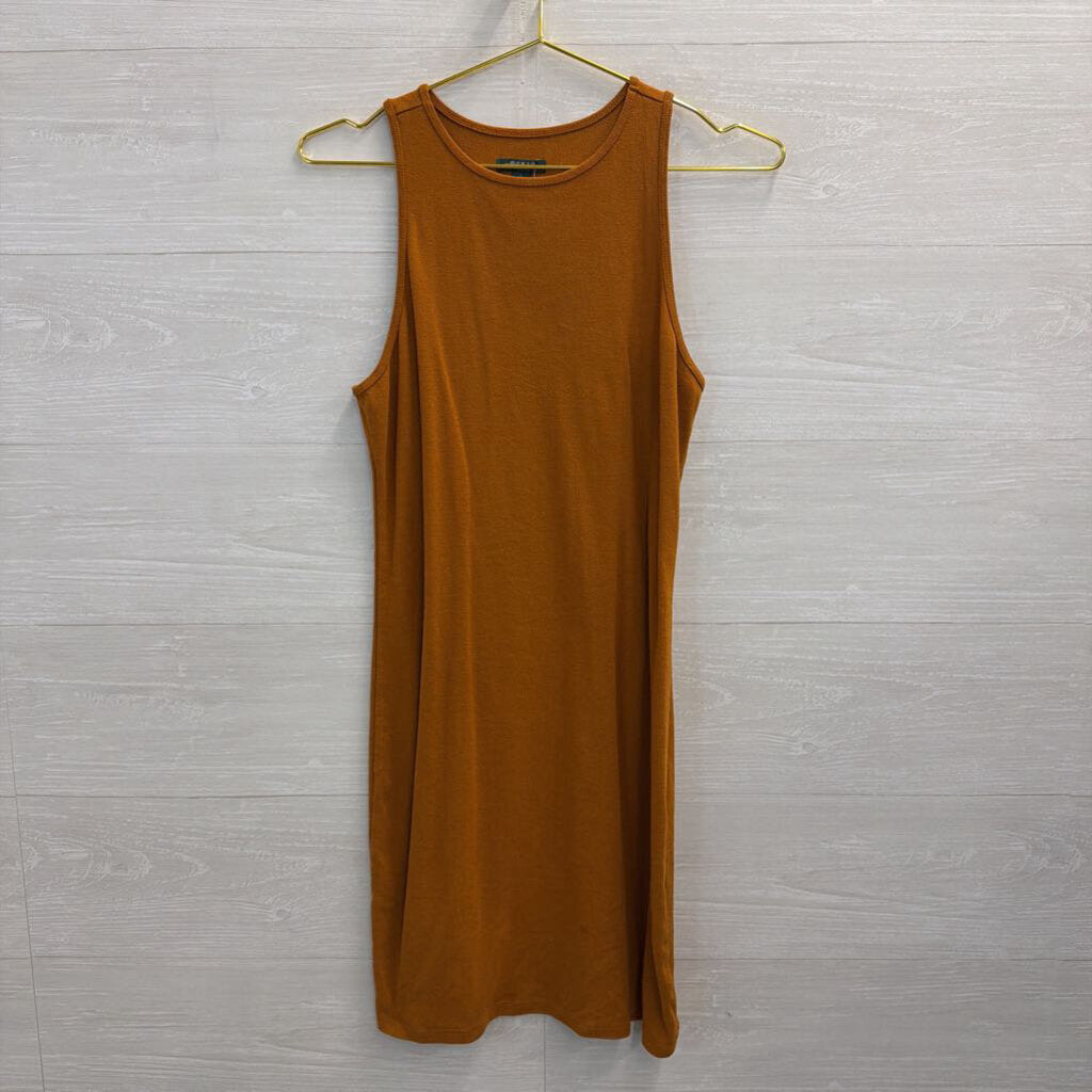 Brown Sleeveless Dress Large