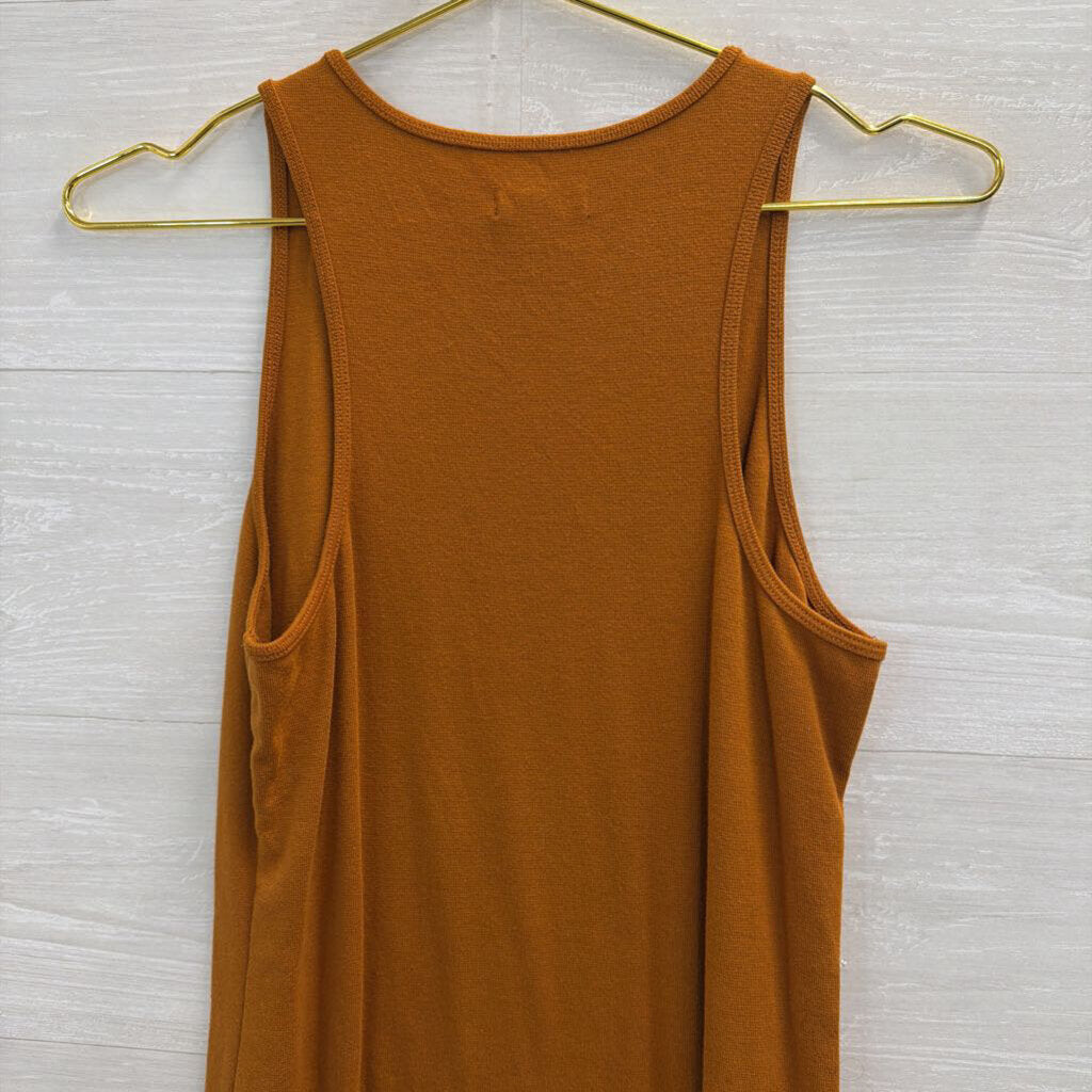Brown Sleeveless Dress Large