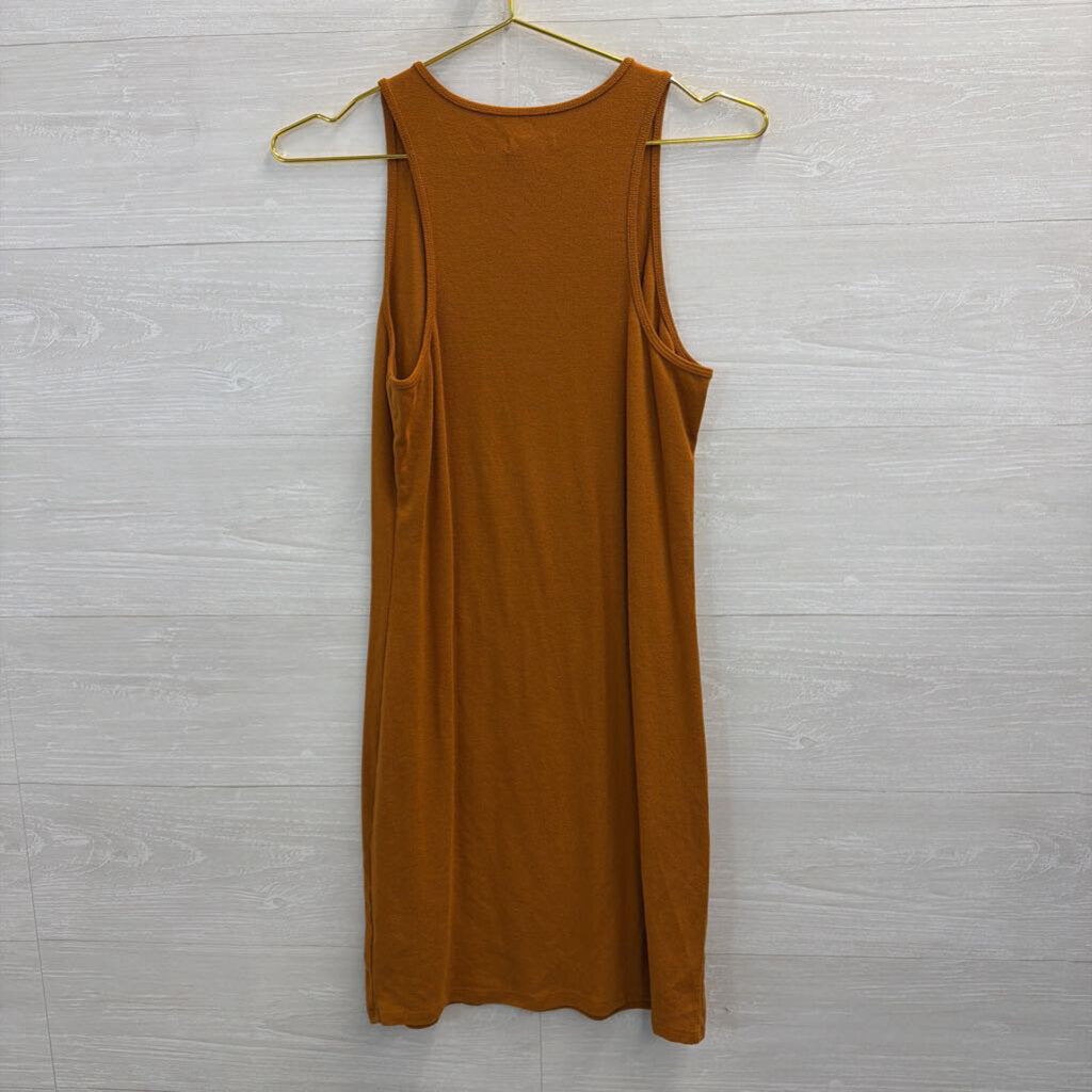 Brown Sleeveless Dress Large