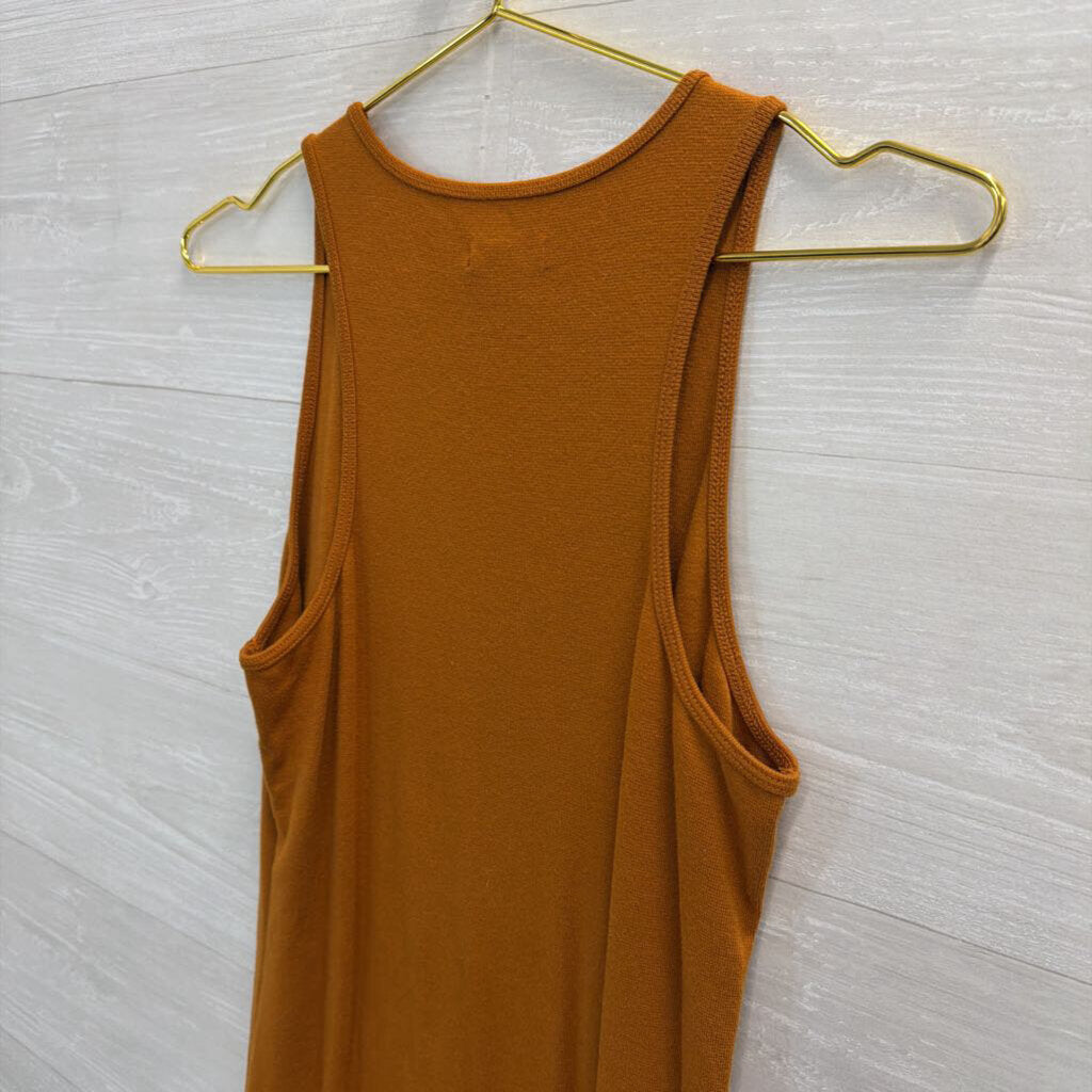 Brown Sleeveless Dress Large