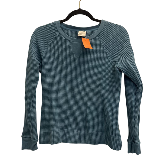 The North Face Blue Textured Long Sleeve Thermal Top Small