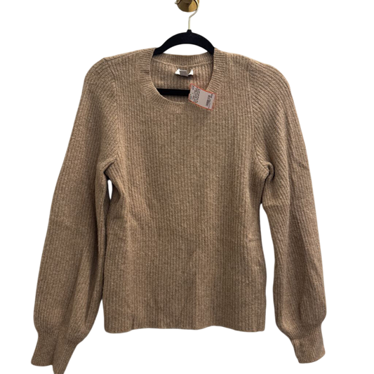 J Crew Brown Ribbed Extra Soft Sweater Top Small