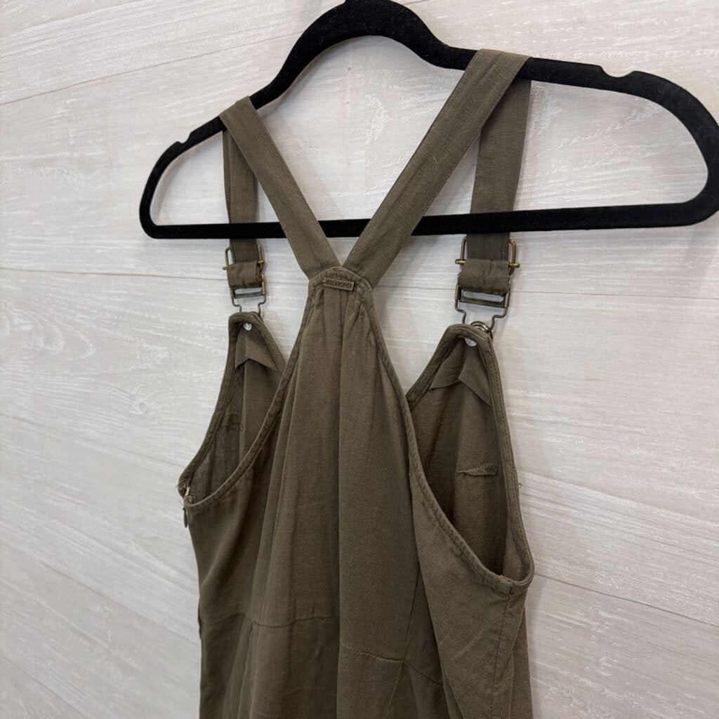 Billabong Green Wide Leg Overalls Small