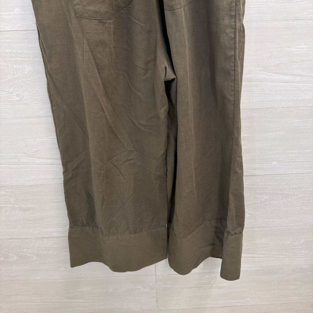 Billabong Green Wide Leg Overalls Small