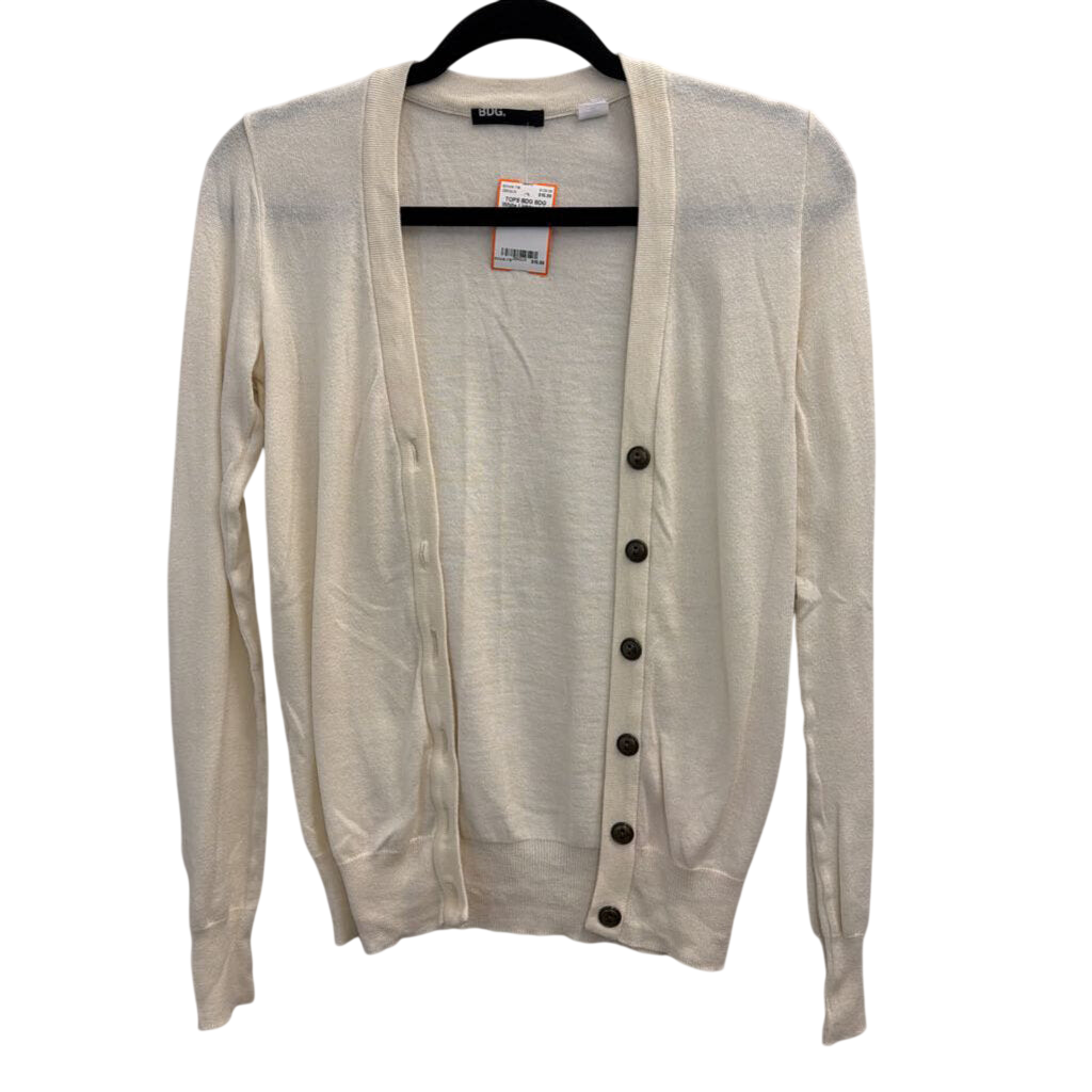 BDG White Lightweight Cardigan Sweater Small