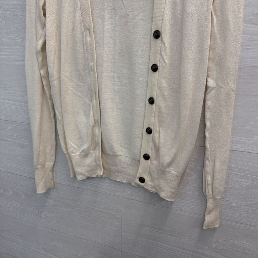 BDG White Lightweight Cardigan Sweater Small