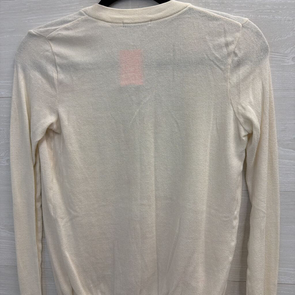 BDG White Lightweight Cardigan Sweater Small