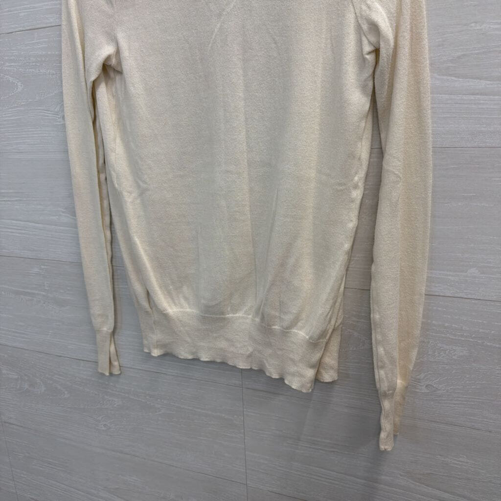 BDG White Lightweight Cardigan Sweater Small