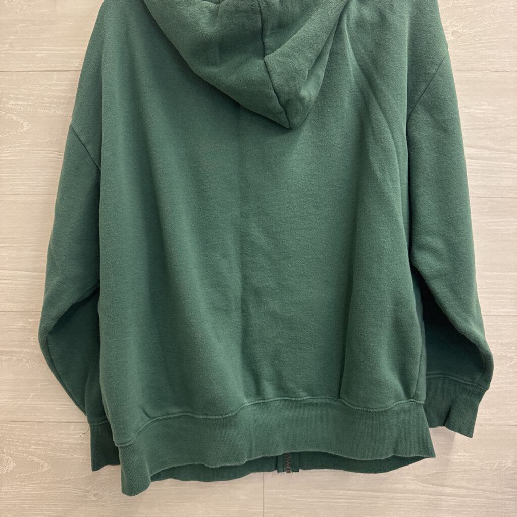 Coca Cola Green Zip Up Hoodie Extra Large