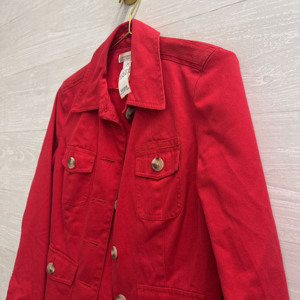 Issac Mizrahi Red Lightweight Jacket Small