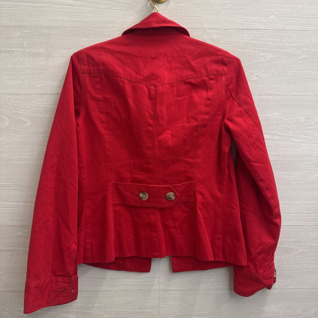 Issac Mizrahi Red Lightweight Jacket Small