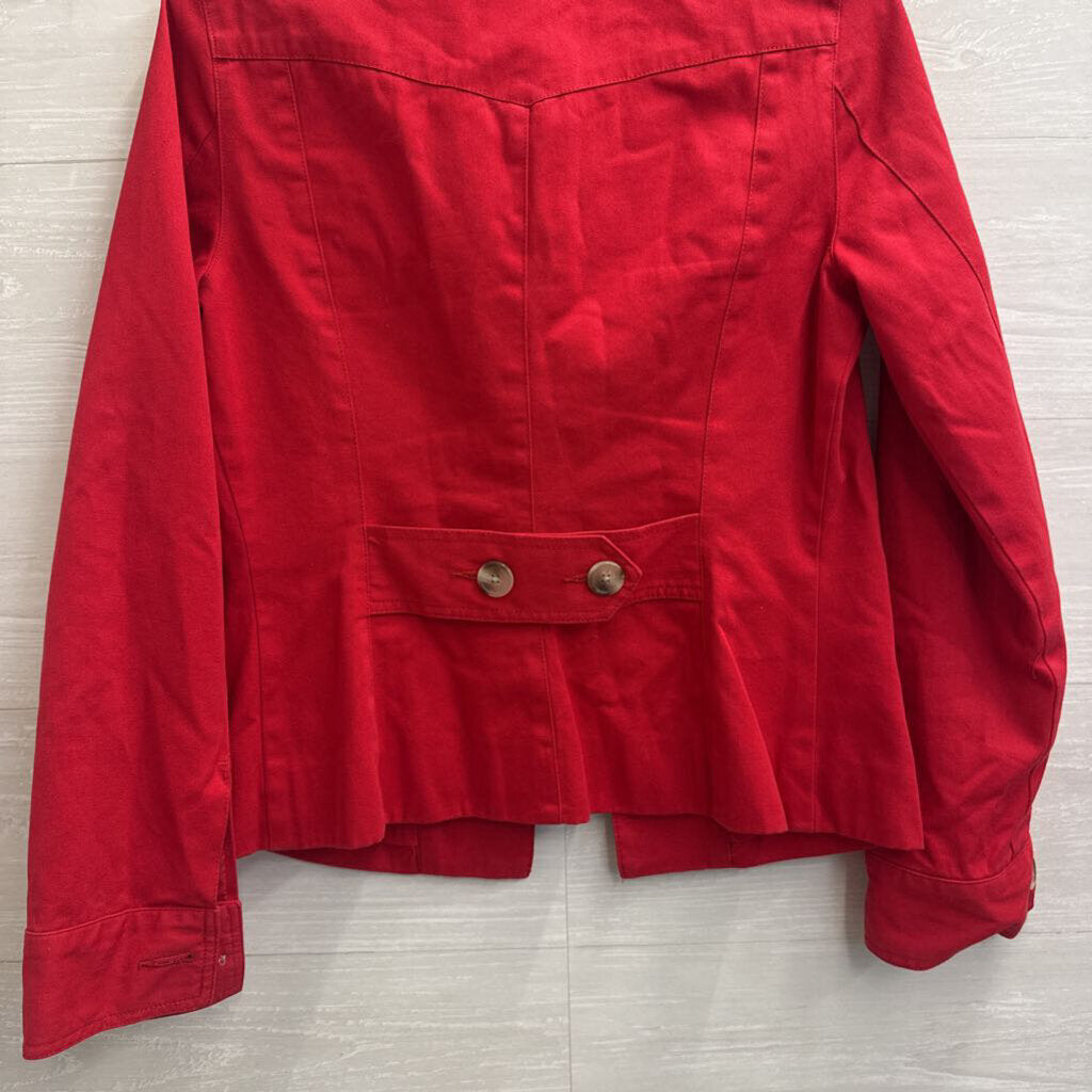 Issac Mizrahi Red Lightweight Jacket Small