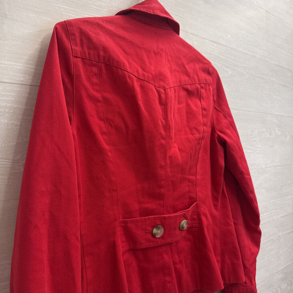 Issac Mizrahi Red Lightweight Jacket Small