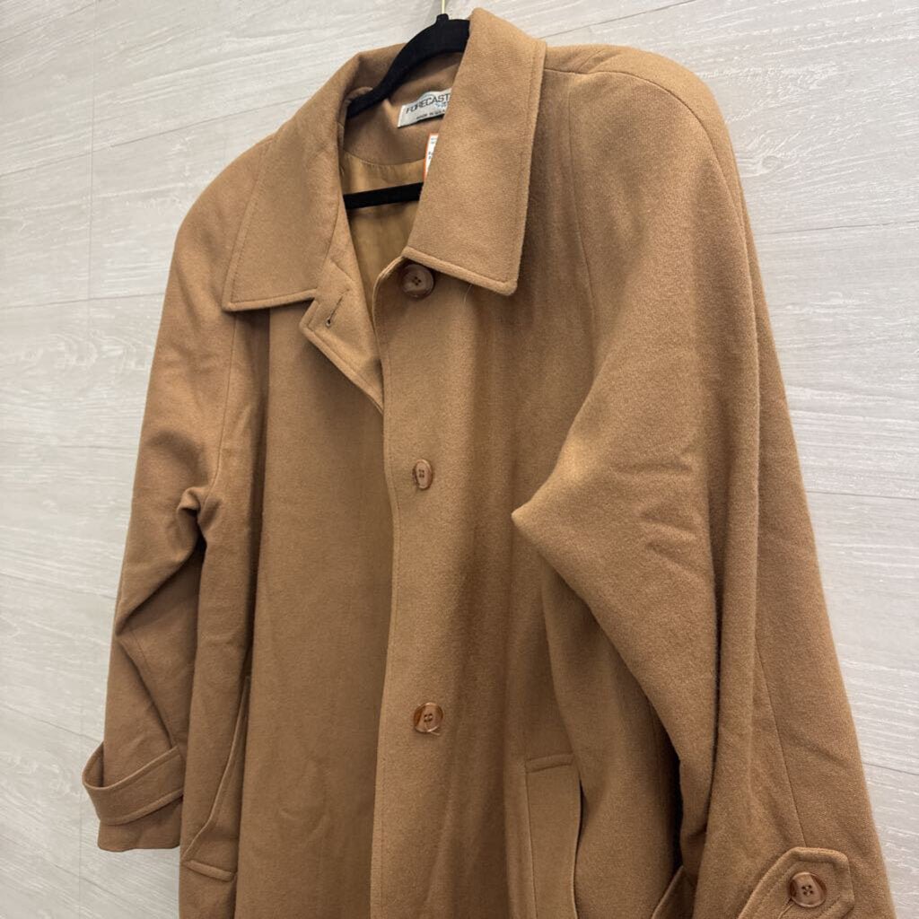 Vintage Forecaster Brown 100% Wool Long Jacket 16