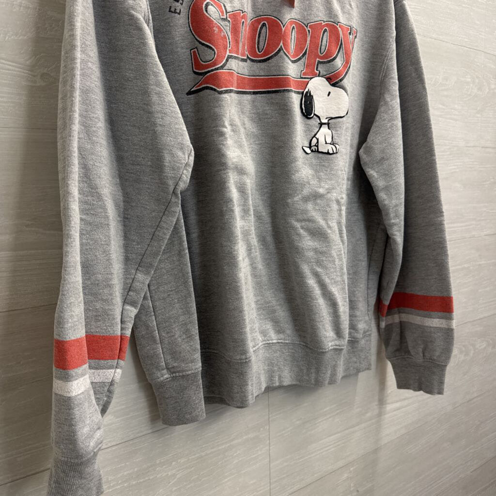 Peanuts Grey Snoopy Crewneck Sweatshirt XXL