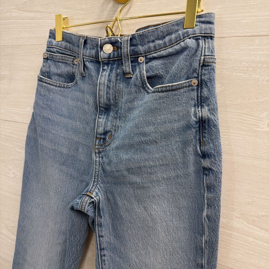 Madewell Light Wash The High Rise Slim Boy Jeans 24