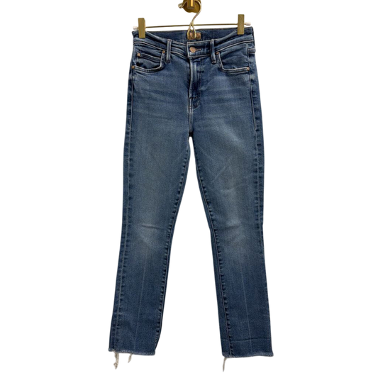 Mother Light Wash The Rascal Ankle Fray Jeans 25