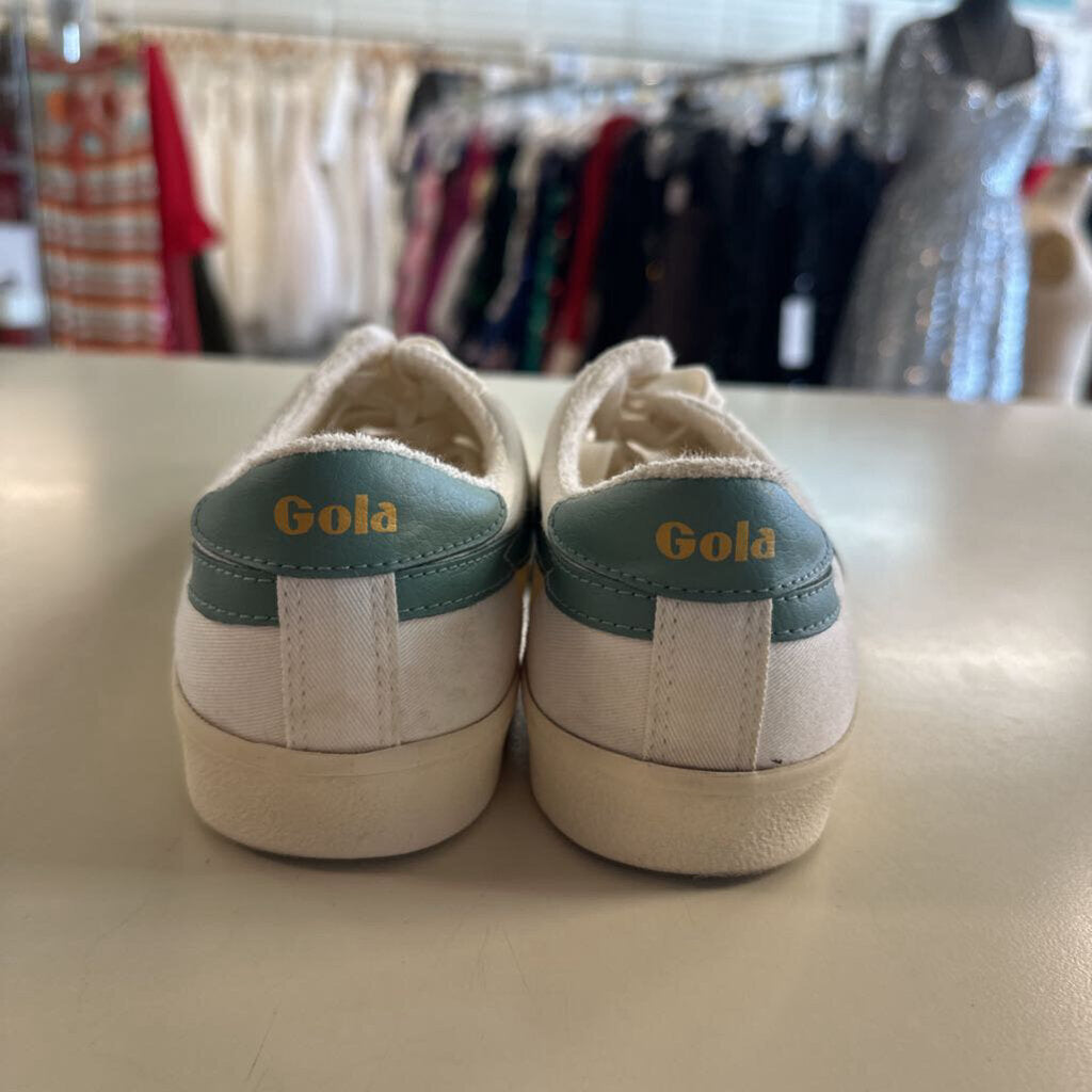 Gola White/ Green Classic Sneakers 8