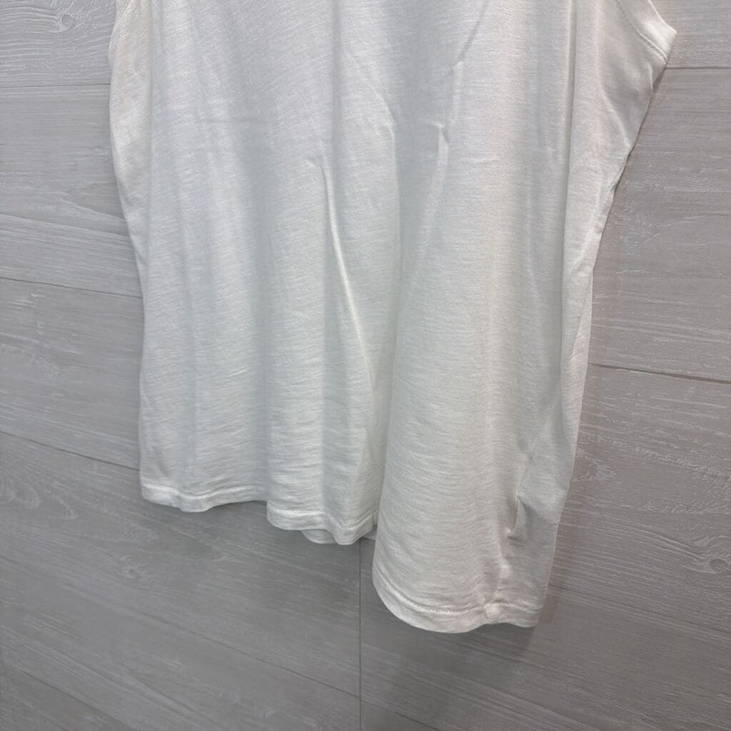 Madewell White V Neck Tank Top Medium