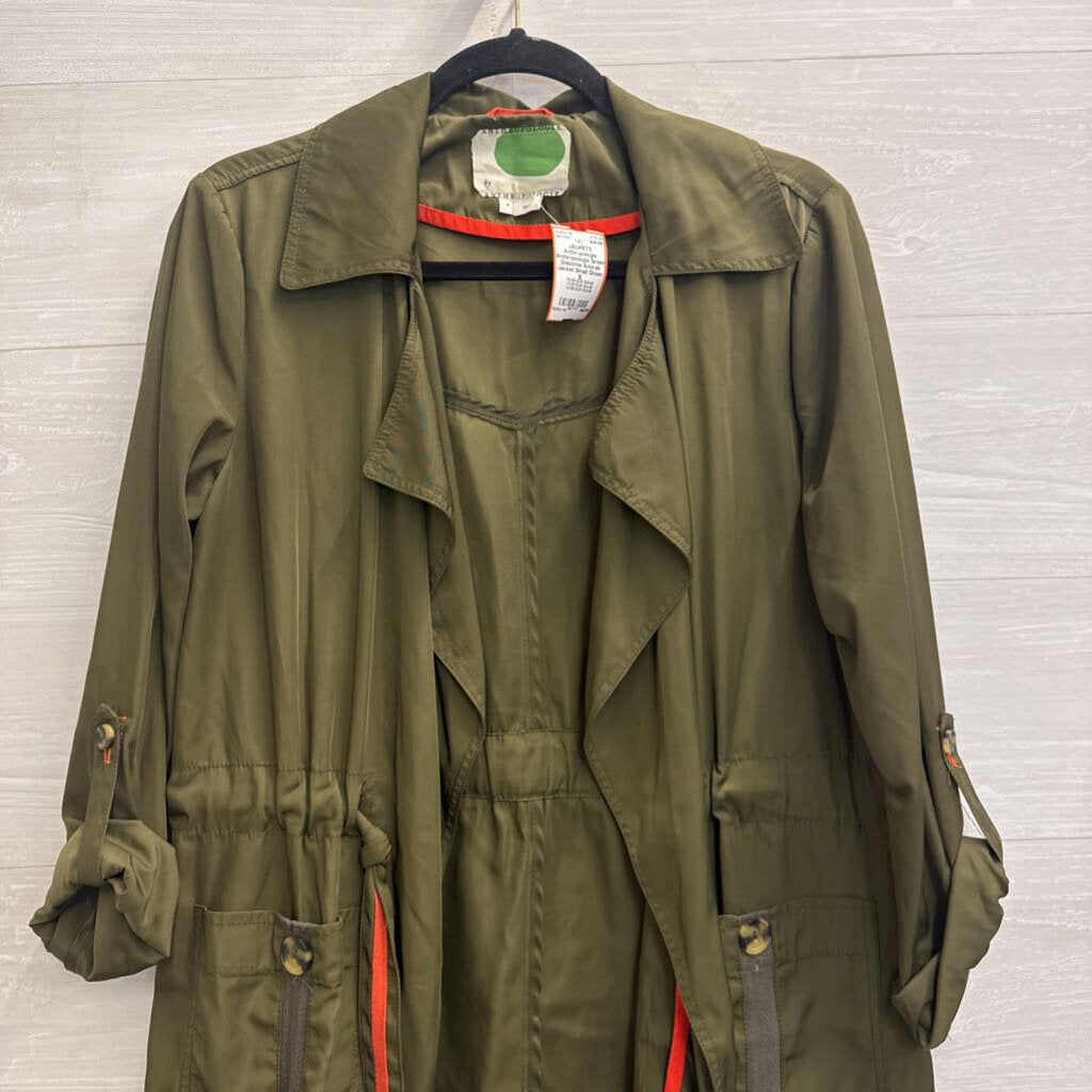 Anthropologie Green Gisborne Anorak Jacket Small