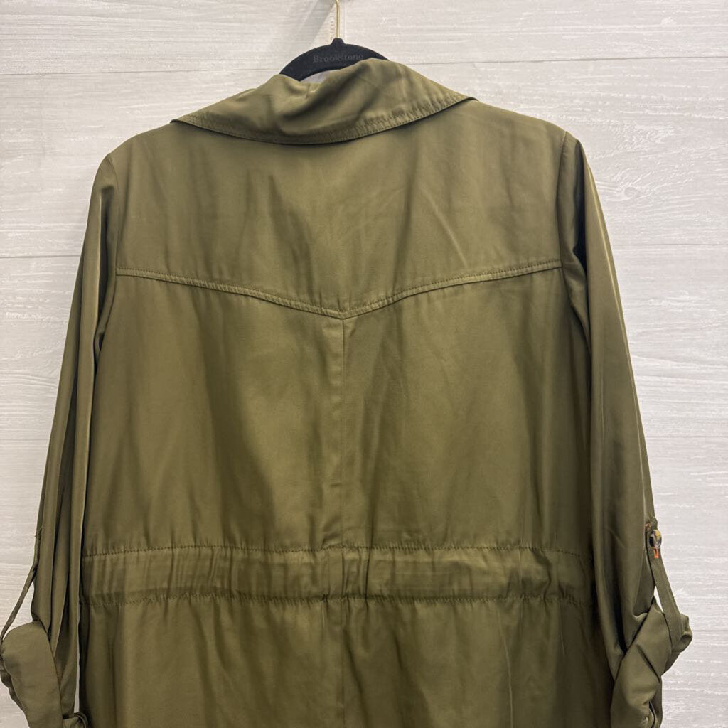 Anthropologie Green Gisborne Anorak Jacket Small