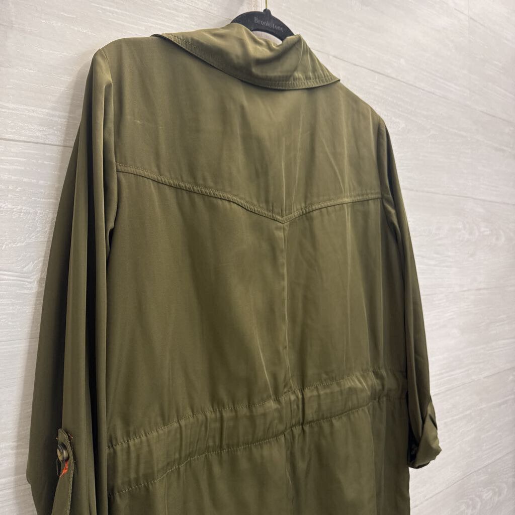 Anthropologie Green Gisborne Anorak Jacket Small