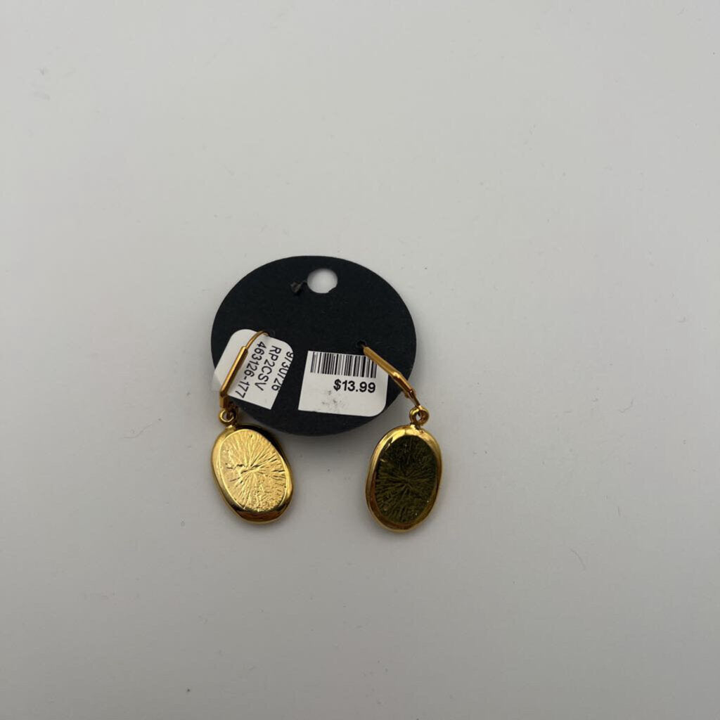 Gold/ Silver Cameo Earrings