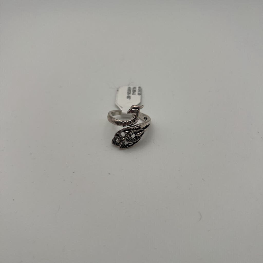 Silver Peacock Ring