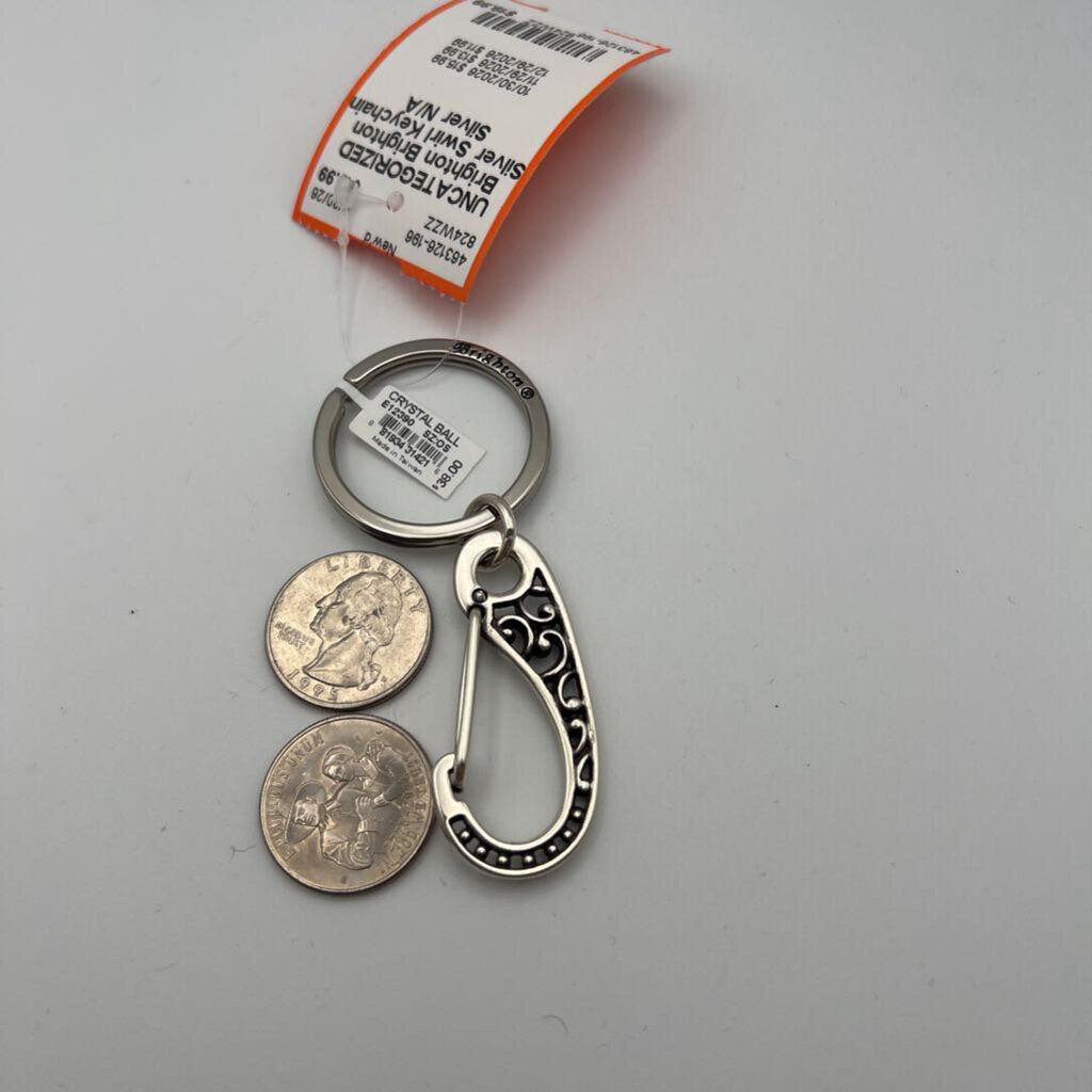 Brighton Silver Swirl Keychain