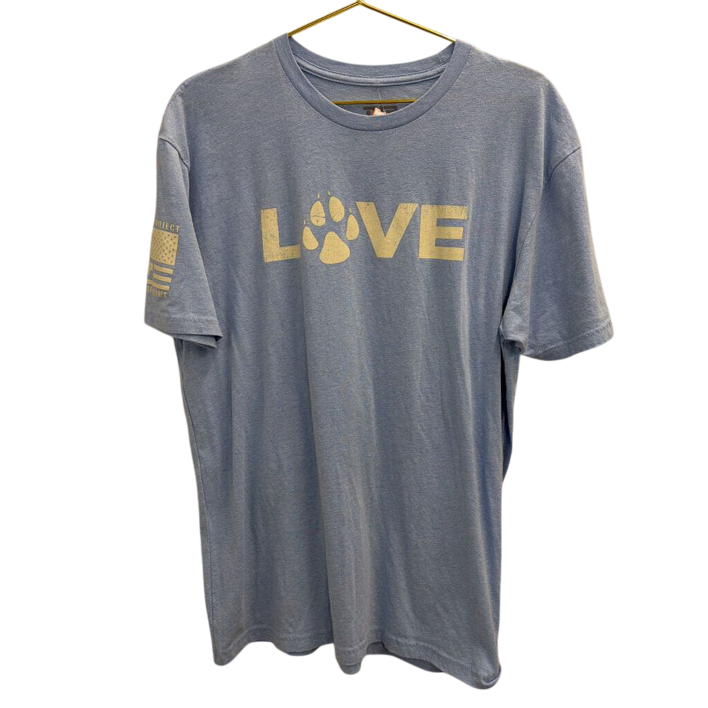 TVP Blue/ White Life Is Better With A Dog Short Sleeve Graphic Tee Extra Large
