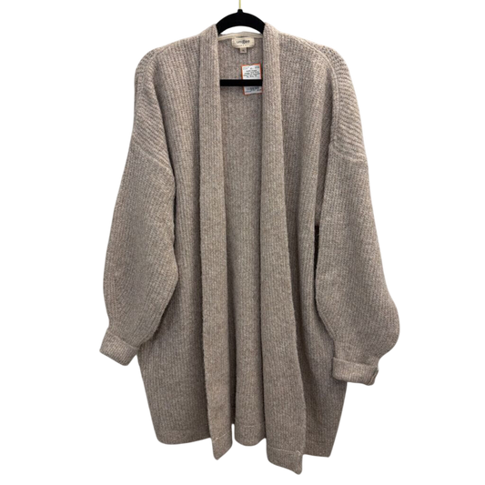 Umgee Soft Grey Open Front Sweater 1XL