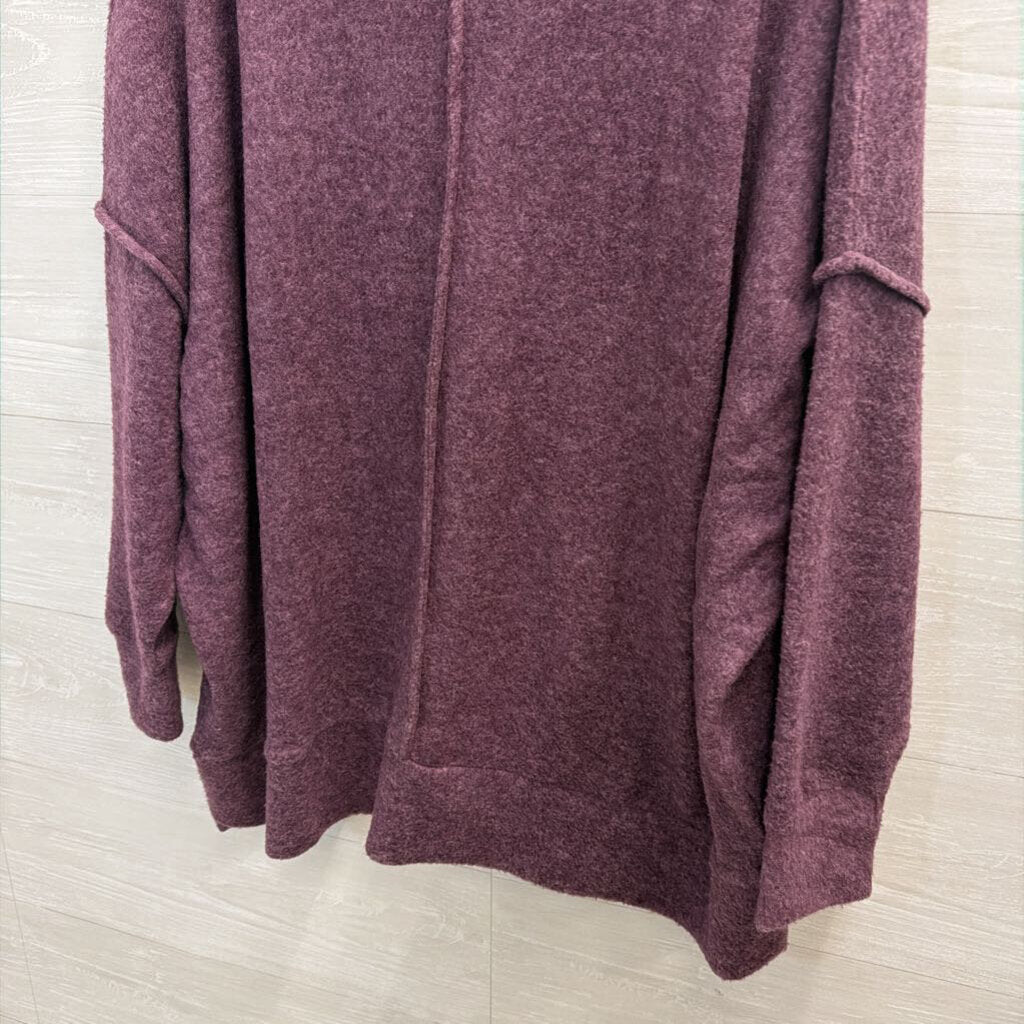 MoCo Soft Purple Long Sleeve Sweater Top 1X/ 2X