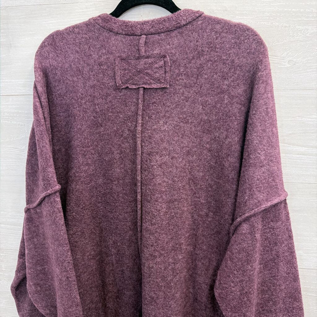 MoCo Soft Purple Long Sleeve Sweater Top 1X/ 2X