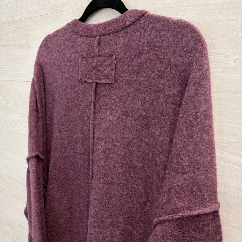 MoCo Soft Purple Long Sleeve Sweater Top 1X/ 2X