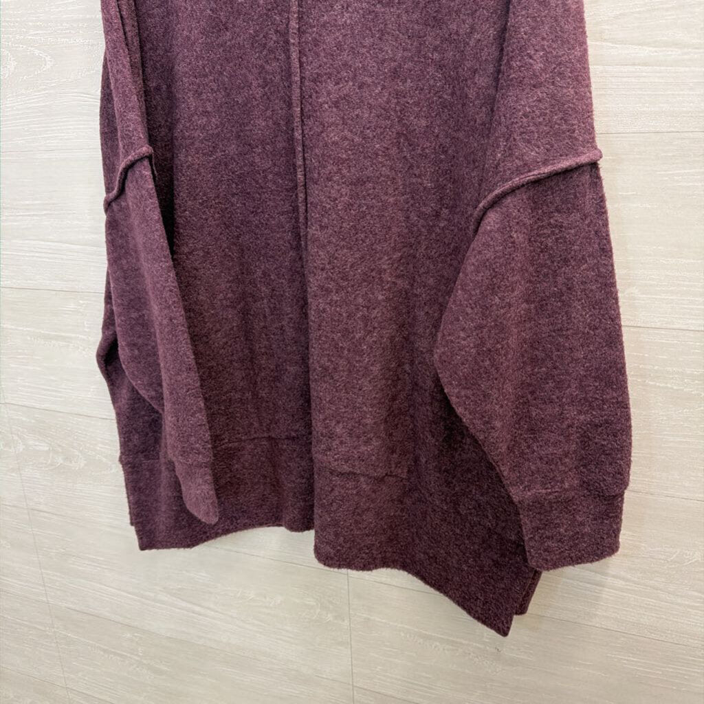 MoCo Soft Purple Long Sleeve Sweater Top 1X/ 2X